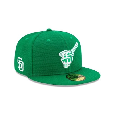 San Diego Padres Gorra | New Era MLB St Patricks Day 59fifty Fitted Cap Mexico - Verdes